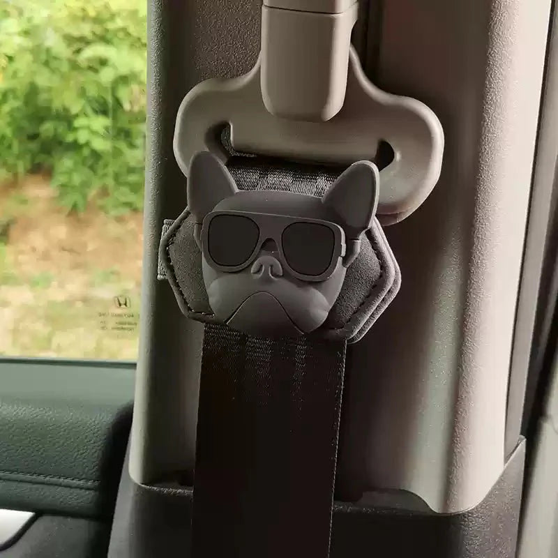Adjustable Seatbelt Tensioner Clip for Tesla Model 3 Model Y Model S Model X  Cybertruck – Comfort Relief & Cartoon Dog Design