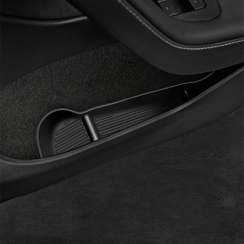Side Door Storage Organizer Tray for Tesla Model Y (2021-2025) – Custom-Fit Door Pocket Insert, Waterproof Flocked Organizer with Multi-Compartment Design