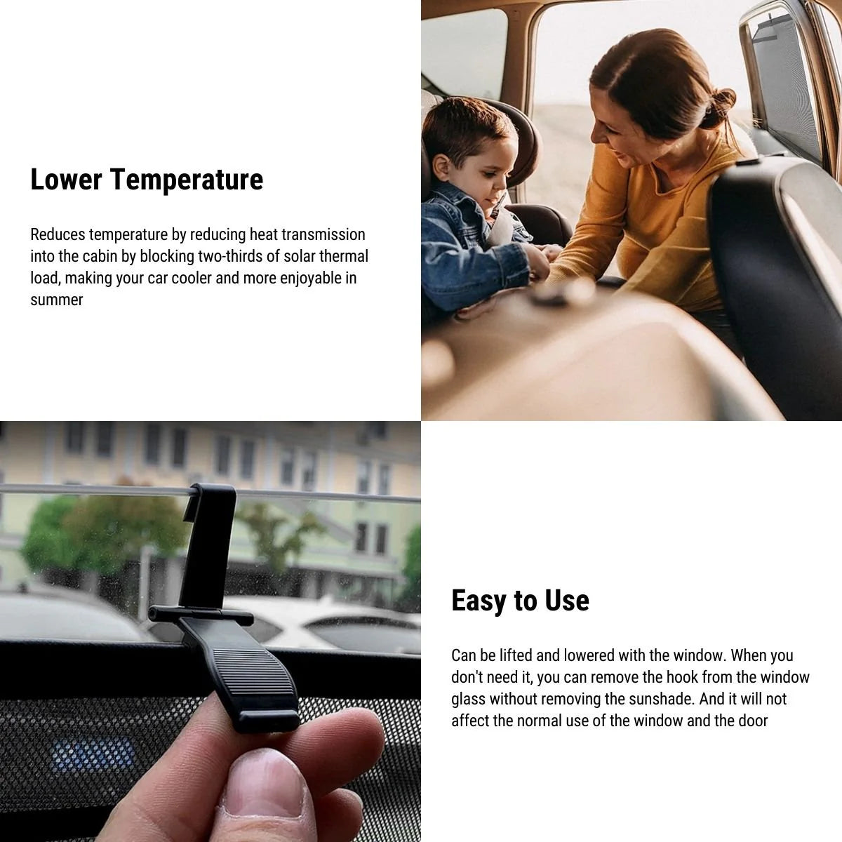 Side Window Sunshade for Tesla Model 3 (2017–2024) | UV Protection, Heat Reduction & Privacy Window Shade