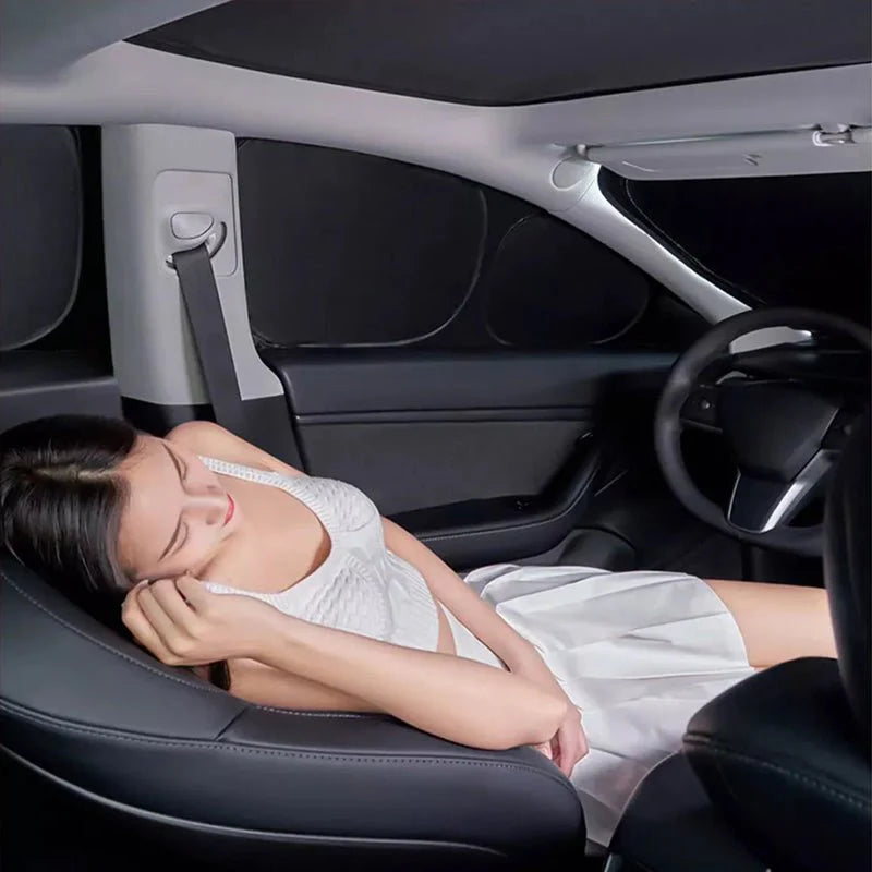 Side Window Sunshade for Tesla Cybertruck 2024-Present | Custom-Fit UV Protection & Privacy Shade