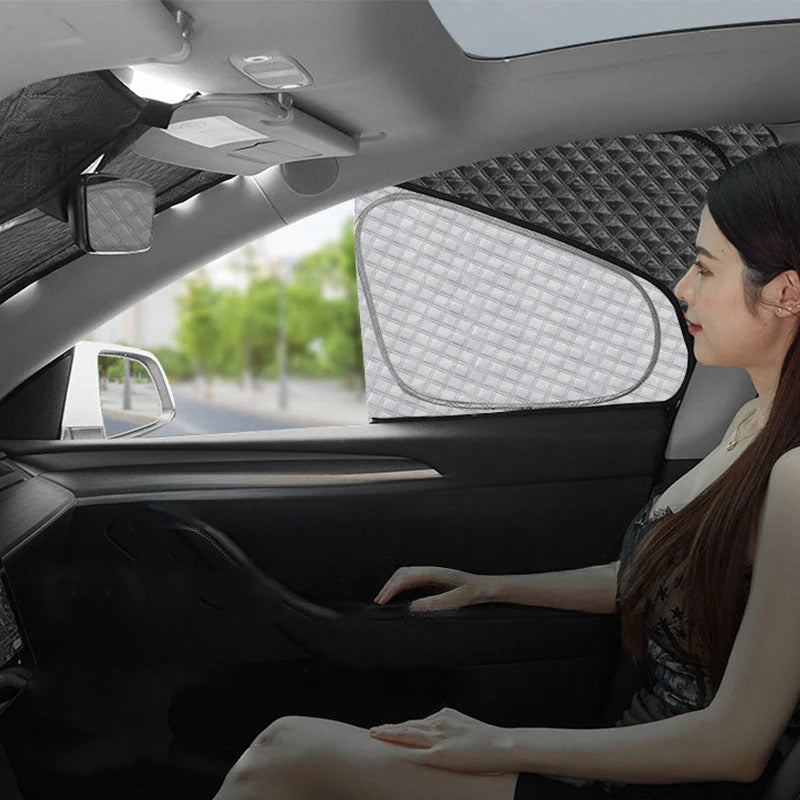 Side Window Sunshade for Tesla Cybertruck 2024-Present | Custom-Fit UV Protection & Privacy Shade