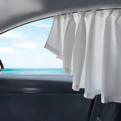 Tesla Model 3 & Model Y Side Window Sunshades (4PCS) – Adjustable Cold-Feel Ice Silk, UV Protection & Privacy