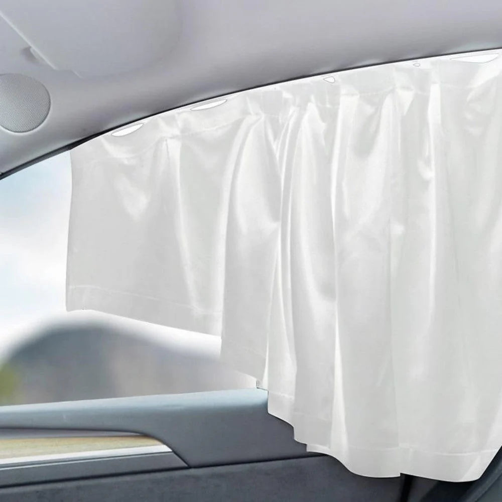 Tesla Model 3 & Model Y Side Window Sunshades (4PCS) – Adjustable Cold-Feel Ice Silk, UV Protection & Privacy