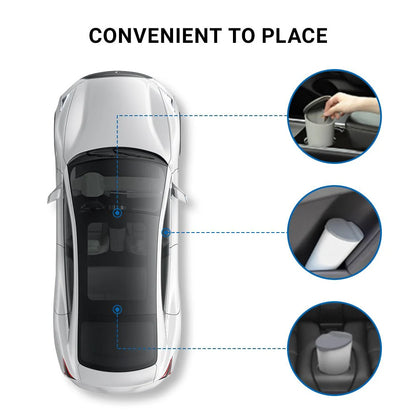 Premium Silicone Car Trash Can for Tesla Model S/Y/3/X | Leak-Proof Vehicle Garbage Bin & Interior Organizer