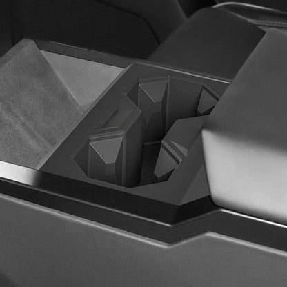 Silicone Center Console Cup Holder Insert for Tesla Cybertruck 2024-On | Non-Slip, Heat-Resistant Drink Holder Organizer