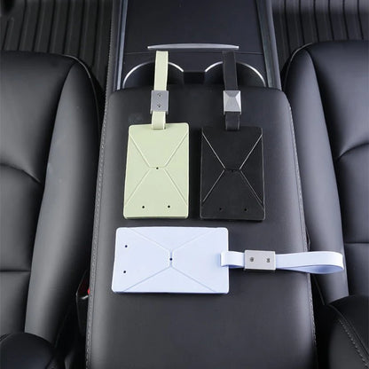 Silicone Key Card Holder for Tesla Model 3 & Model Y (2017–2023) – Anti-Slip, Scratch-Resistant, Lightweight Keychain Case