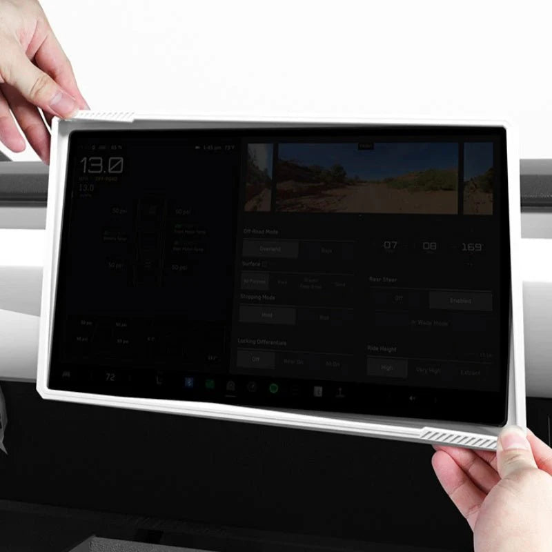 Silicone Protective Frame for Tesla Cybertruck 2024+ | Full-Wrap Screen Bezel Protection, Easy Install