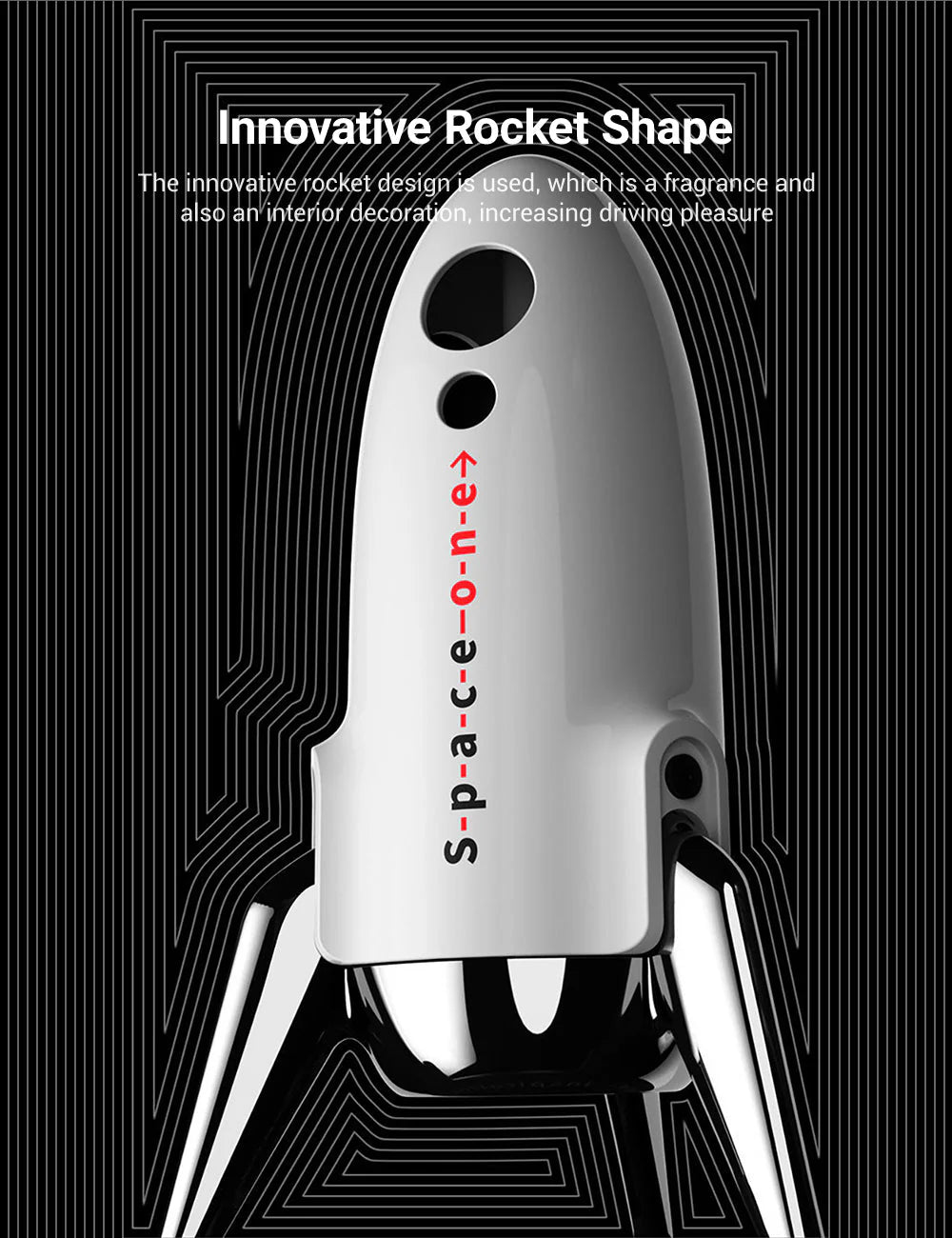 Space One Rocket Model Car Perfume for Tesla – Premium Essential Oil Aromatherapy Diffuser