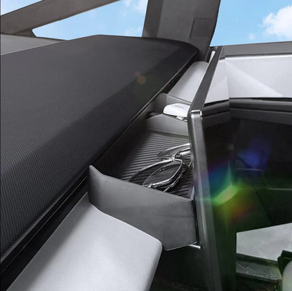 Hidden Storage Box Behind Navigation Screen for Tesla Cybertruck (2024–Present) | Custom-Fit Interior Organizer