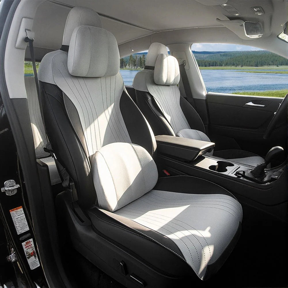 Premium Suede Seat Covers for Tesla Model 3 & Model Y | Breathable, Airbag Compatible, All-Season Interior Protection