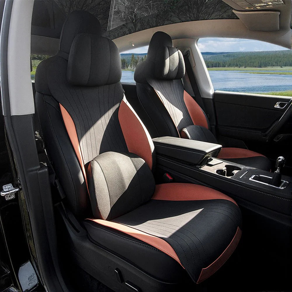 Premium Suede Seat Covers for Tesla Model 3 & Model Y | Breathable, Airbag Compatible, All-Season Interior Protection