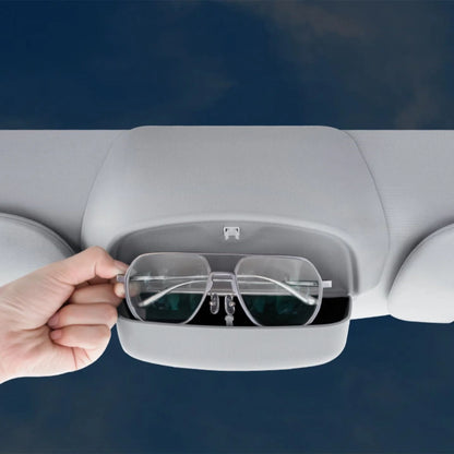Sunglass Holder Storage Clip for Tesla Model Y | Premium ABS & Velvet-Lined Car Glasses Case | Snap-On Installation, Scratch-Free Protection