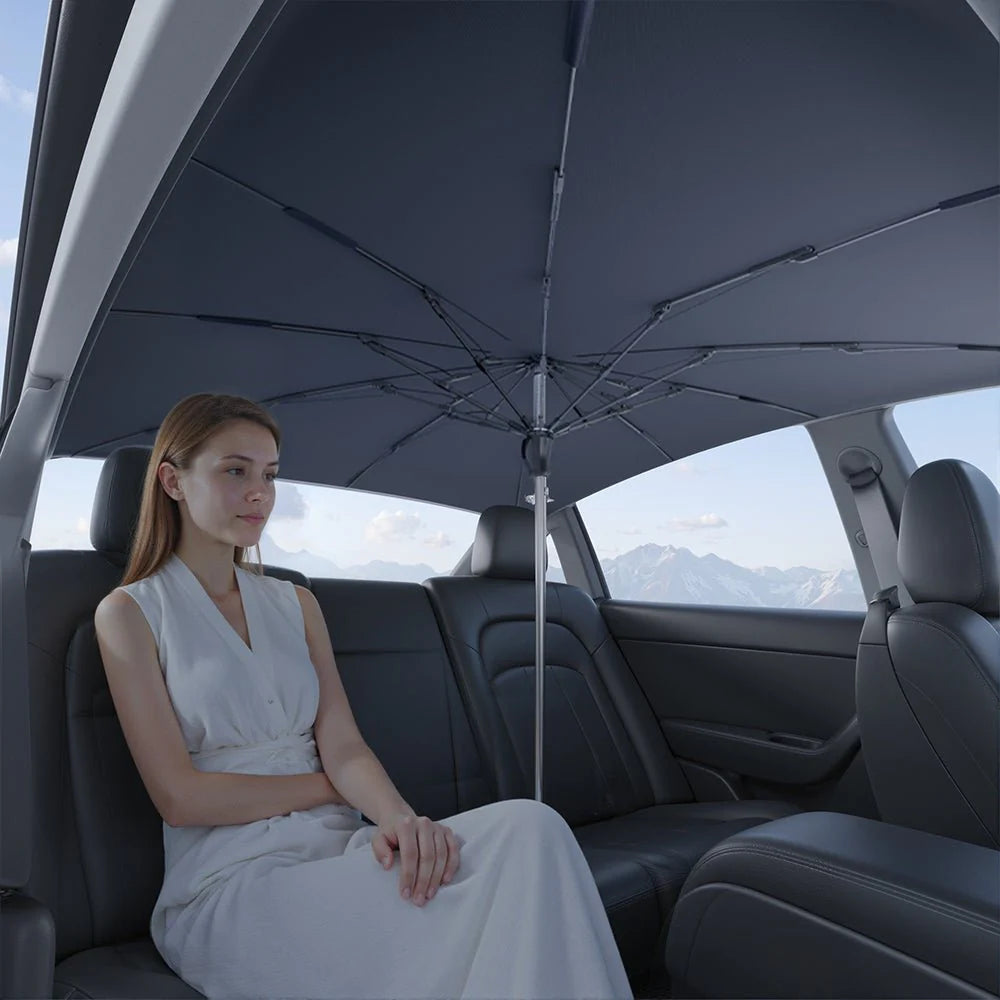 Sunroof Sunshade Umbrella for Tesla Model Y (2020–Present) | Quick-Install UV & Heat Insulation Roof Shade