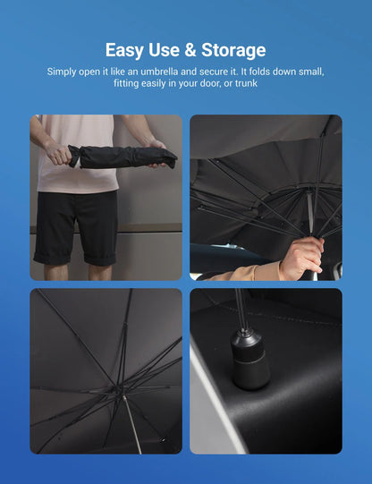 Sunroof Sunshade Umbrella for Tesla Model Y (2020–Present) | Quick-Install UV & Heat Insulation Roof Shade