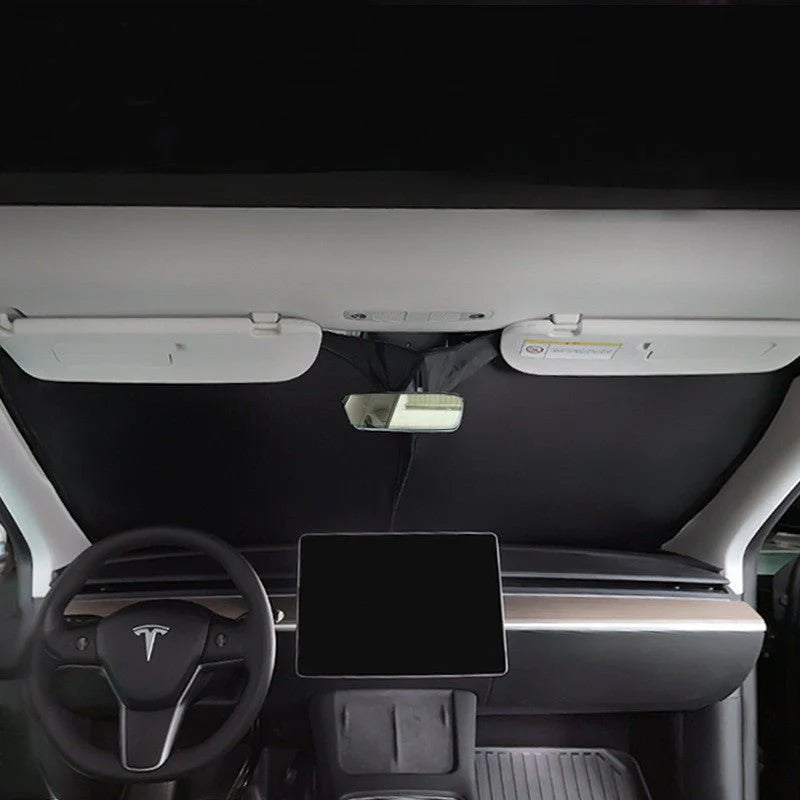 Tesla Model X Full Window Sunshade Set (12-Piece) | UV Blocking Heat Reduction Sunshade Cover for Model X 2016–2025
