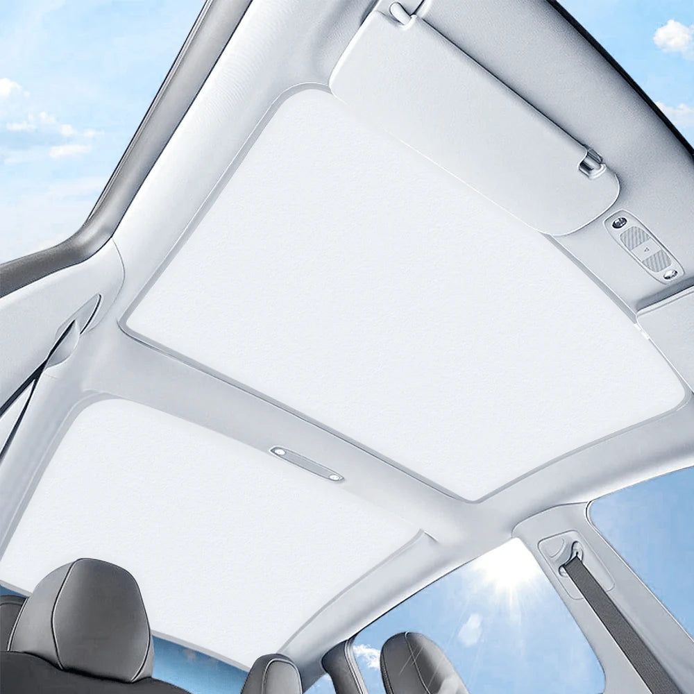Graphene Roof Sunshade for Tesla Model 3 (2017–Present) – Custom-Fit Glass Roof Shade with UV Protection & Heat Reduction