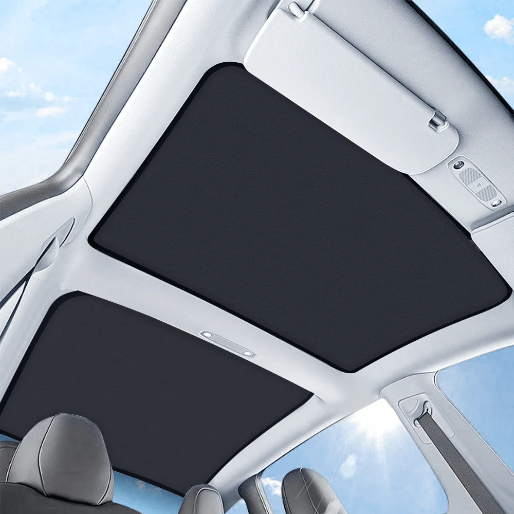 Graphene Roof Sunshade for Tesla Model 3 (2017–Present) – Custom-Fit Glass Roof Shade with UV Protection & Heat Reduction