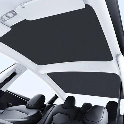 Graphene Roof Sunshade for Tesla Model 3 (2017–Present) – Custom-Fit Glass Roof Shade with UV Protection & Heat Reduction
