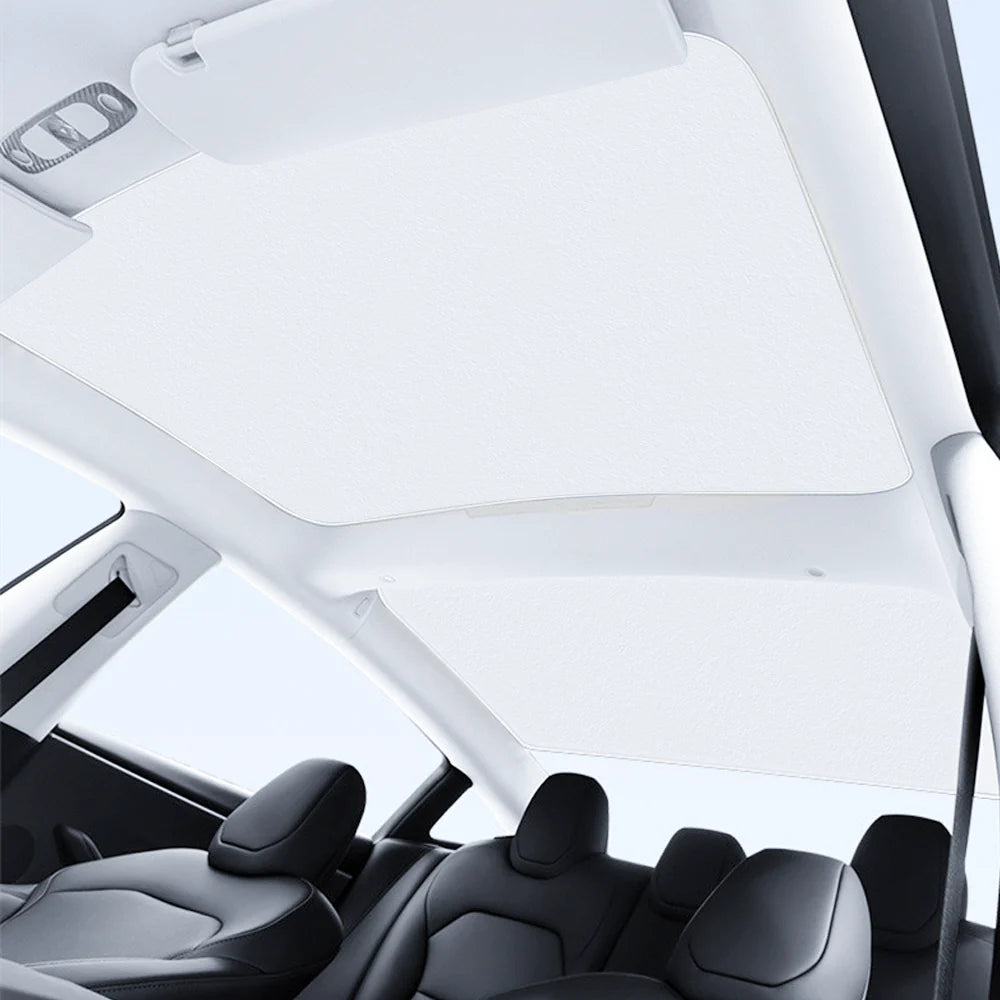 Graphene Roof Sunshade for Tesla Model 3 (2017–Present) – Custom-Fit Glass Roof Shade with UV Protection & Heat Reduction