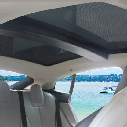 Tesla Model S Sunshade 2016-2020 – Mesh Roof Sunshade, UV & Heat Protection, Easy Installation