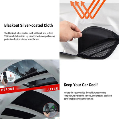 Panoramic Glass Roof Sunshade for Tesla Model S 2016–2020 – UV & Heat Insulation, Sunroof Compatible