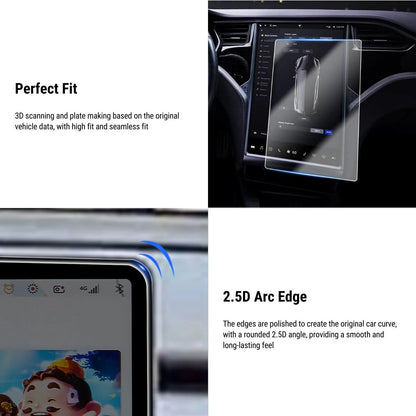 Tempered Glass Screen Protector for Tesla Model S & Model X (17") – Anti-Scratch, Anti-Fingerprint, Blue Light Protection