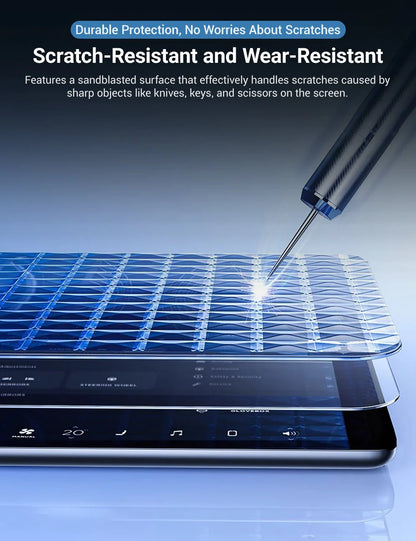 Tempered Glass Screen Protector for Tesla Model S & Model X (17") – Anti-Scratch, Anti-Fingerprint, Blue Light Protection