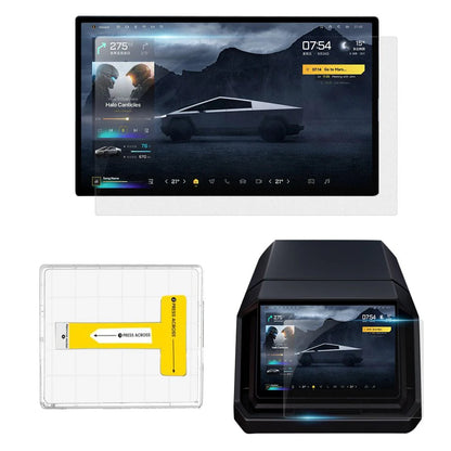 Tempered Glass Screen Protector for Tesla Cybertruck (2024–Present)  Ultra-Clear, Scratch-Resistant Display Protection with Easy Installation