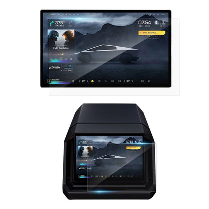 Tempered Glass Screen Protector for Tesla Cybertruck (2024–Present)  Ultra-Clear, Scratch-Resistant Display Protection with Easy Installation