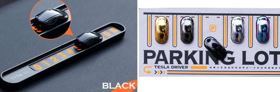 Temporary Parking Plate Phone Holder for Tesla Model 3 Model Y Model S Model X (2012–Present) | Adjustable Dashboard Mount, Secure & Easy Install