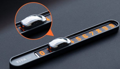 Temporary Parking Plate Phone Holder for Tesla Model 3 Model Y Model S Model X (2012–Present) | Adjustable Dashboard Mount, Secure & Easy Install