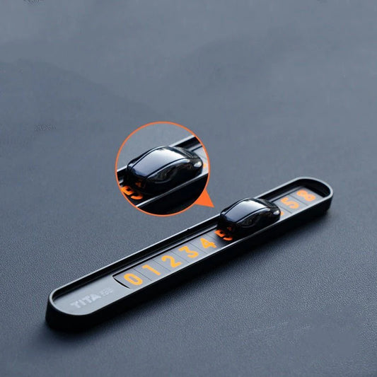 Temporary Parking Plate Phone Holder for Tesla Model 3 Model Y Model S Model X (2012–Present) | Adjustable Dashboard Mount, Secure & Easy Install