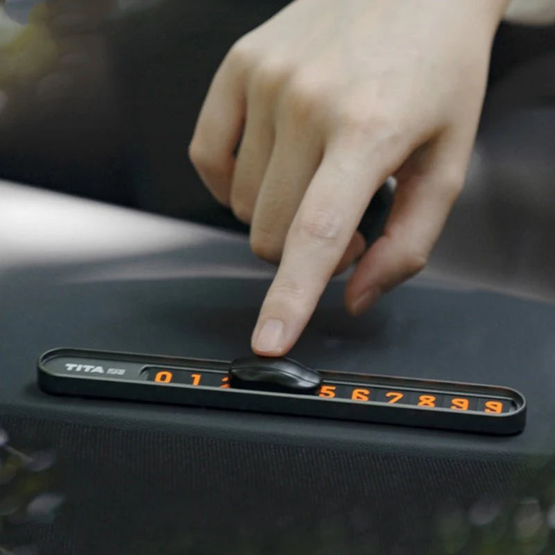 Temporary Parking Plate Phone Holder for Tesla Model 3 Model Y Model S Model X (2012–Present) | Adjustable Dashboard Mount, Secure & Easy Install