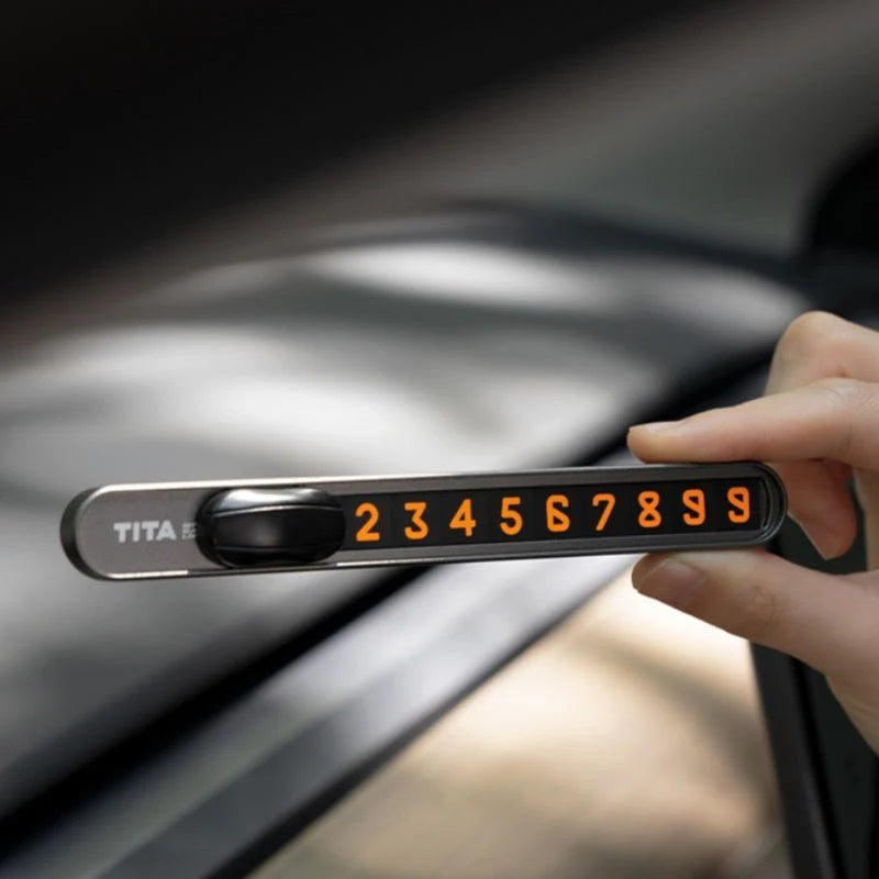 Temporary Parking Plate Phone Holder for Tesla Model 3 Model Y Model S Model X (2012–Present) | Adjustable Dashboard Mount, Secure & Easy Install