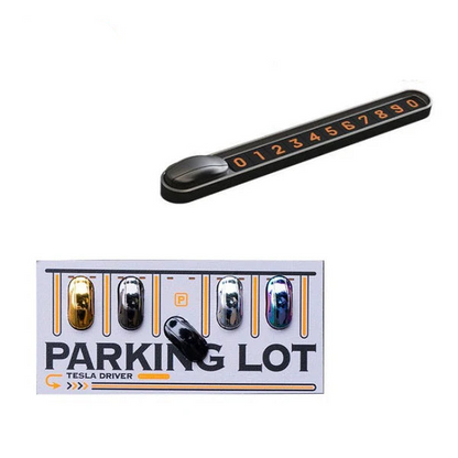 Temporary Parking Plate Phone Holder for Tesla Model 3 Model Y Model S Model X (2012–Present) | Adjustable Dashboard Mount, Secure & Easy Install