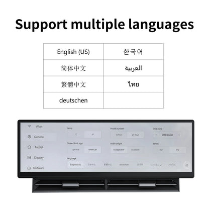 10.88" Touch Screen Instrument Cluster Dashboard Display for Tesla Model 3 Model Y & Cybertruck | Wireless CarPlay & Android Auto | OTA Updates