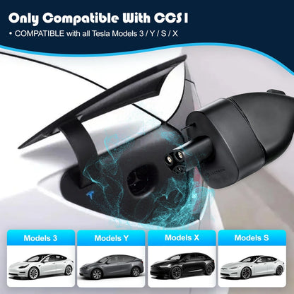 Tesla CCS1 Adapter | Fast Charging Solution for Model S Model 3 Model X Model Y | Portable & Reliable