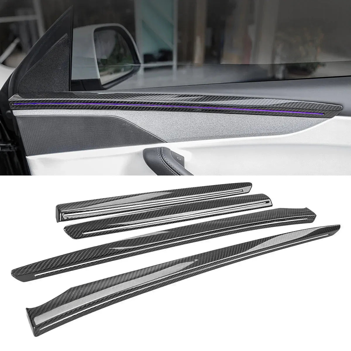 Dry Carbon Fiber Dashboard Cover for Tesla Model Y Juniper (2025+) – OEM-Fit Carbon Interior Trim Upgrade