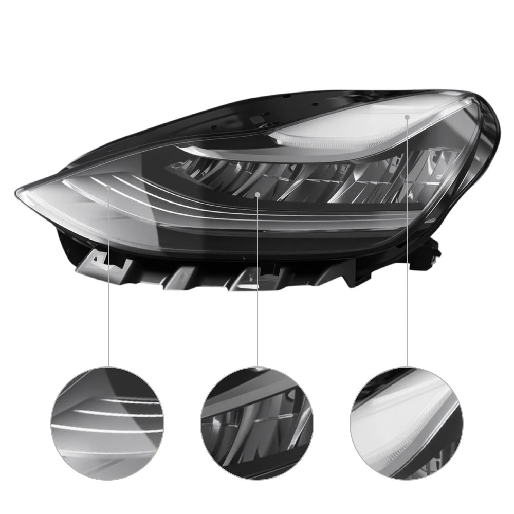 Full LED Headlight Assembly Replacement for Tesla Model 3 2017–2020 | OEM 1077371-00-K / 1077372-00-K
