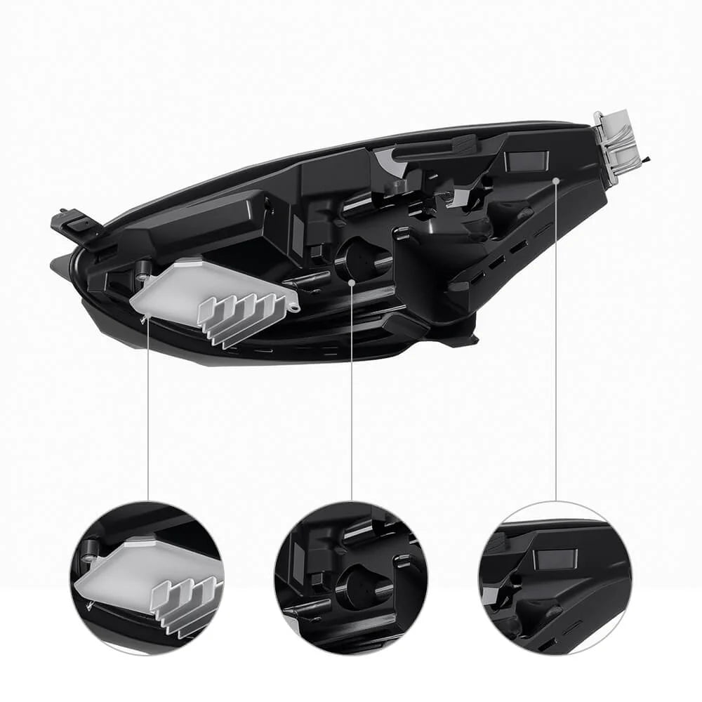 Full LED Headlight Assembly Replacement for Tesla Model 3 2017–2020 | OEM 1077371-00-K / 1077372-00-K