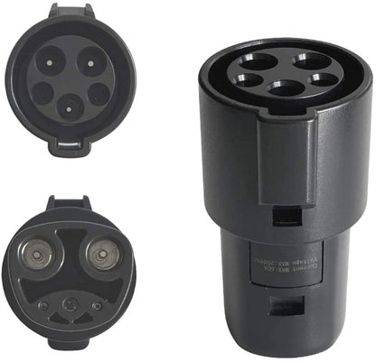 J1772 to Tesla Adapter (60A 250V, 14.4kW) — Level 2 Charging Adapter for Tesla Model S Model 3 Model X Model Y, High-Power EV Charger Converter