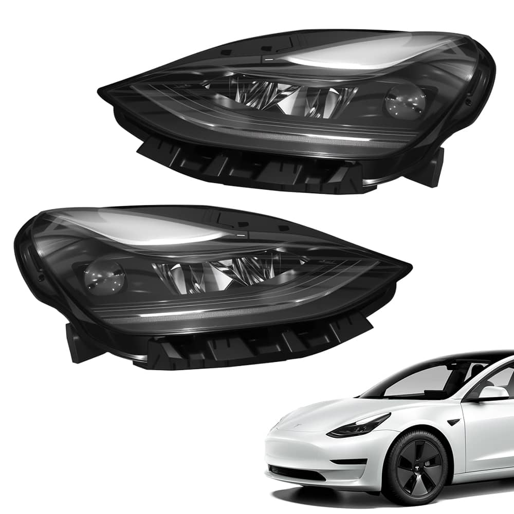 Matrix LED Headlights Assembly Replacement for Tesla Model 3 (2021–2023) & Model Y (2020–2024) | OEM 1514952-00-C / 1514953-00-C