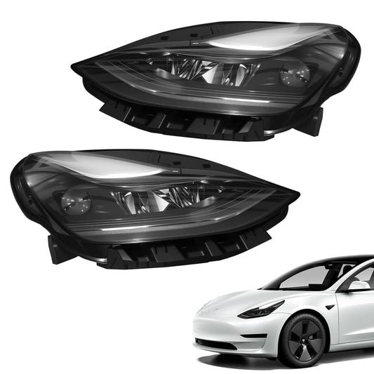 Matrix LED Headlights Assembly Replacement for Tesla Model 3 (2021–2023) & Model Y (2020–2024) | OEM 1514952-00-C / 1514953-00-C