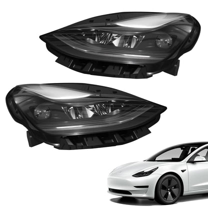 Matrix LED Headlights Assembly Replacement for Tesla Model 3 (2021–2023) & Model Y (2020–2024) | OEM 1514952-00-C / 1514953-00-C