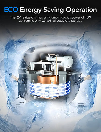 Rear Trunk On-Board Refrigerator for Tesla Model Y (5-Seater) – 15L Built-In Car Fridge with Low Energy Consumption & Intelligent Temperature Control