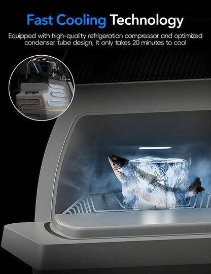 Rear Trunk On-Board Refrigerator for Tesla Model Y (5-Seater) – 15L Built-In Car Fridge with Low Energy Consumption & Intelligent Temperature Control