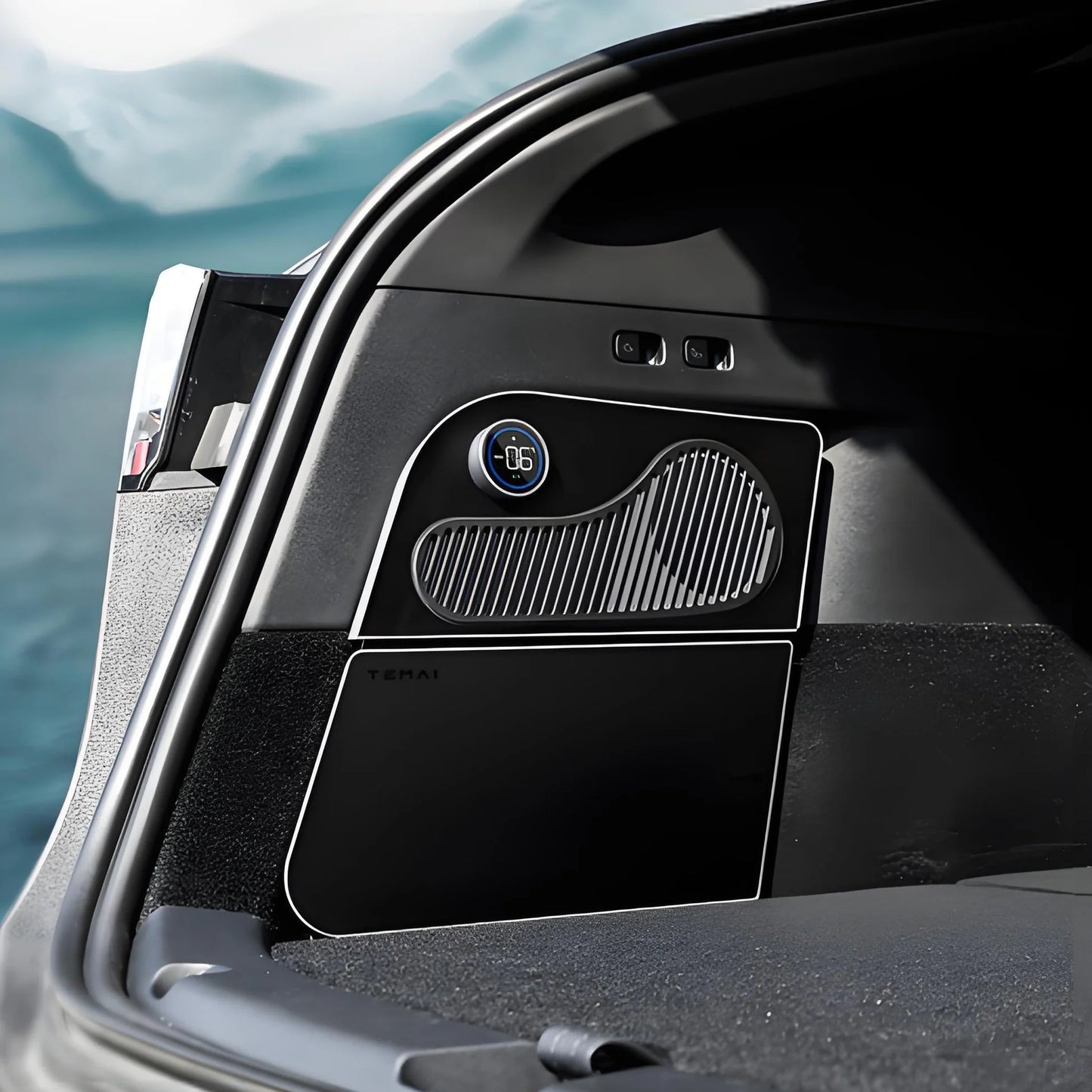 Rear Trunk On-Board Refrigerator for Tesla Model Y (5-Seater) – 15L Built-In Car Fridge with Low Energy Consumption & Intelligent Temperature Control