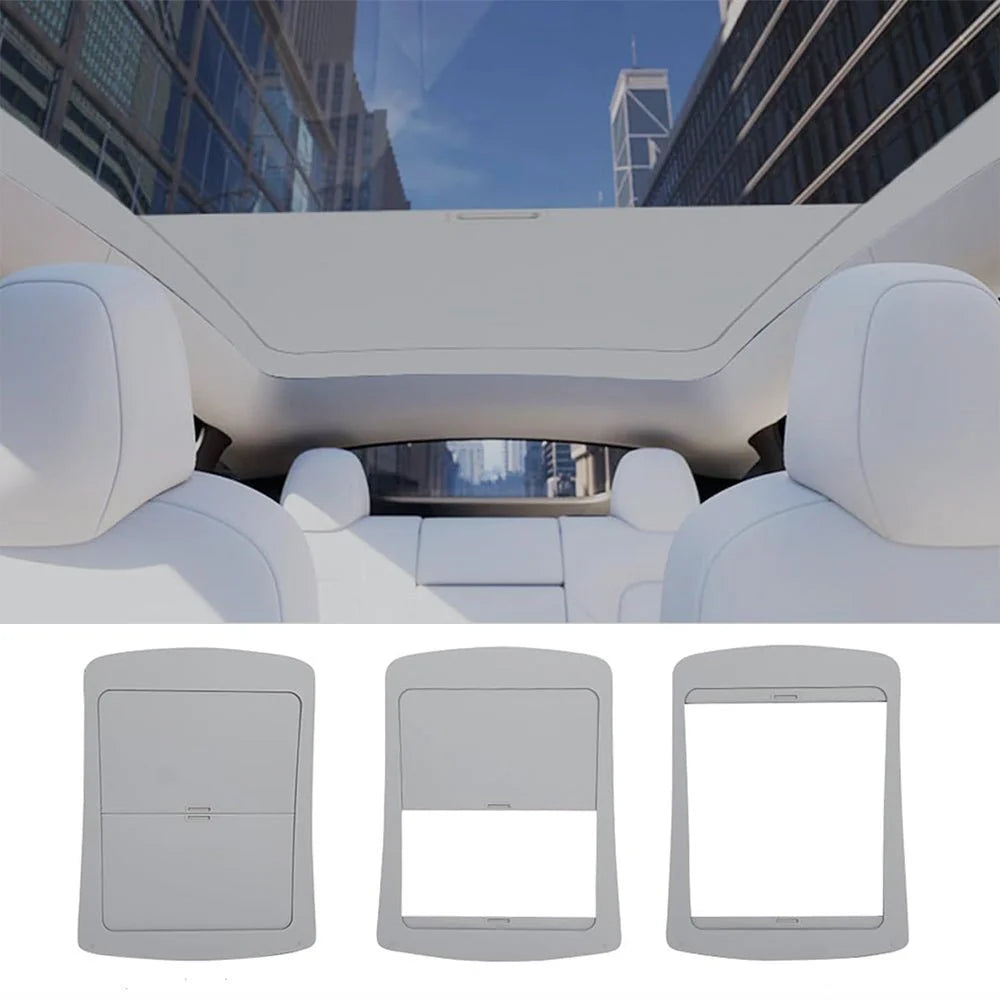 Retractable Glass Roof Sunshade for Tesla Model Y Juniper (UPF50+ Heat & UV Protection)