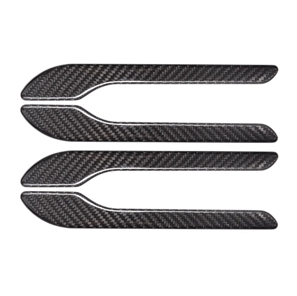 ABS Carbon Fiber Door Handle Cover Wrap Kit for Tesla Model 3/Y (2021-Present) – Scratch-Resistant Trim, 4-Piece Set by X-Auto