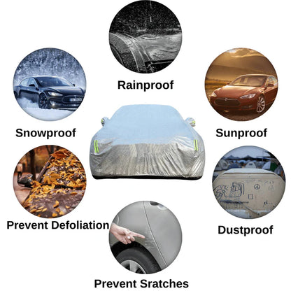 All-Weather Waterproof Car Cover for Tesla Model 3 / Model Y / Model S | Custom Fit Outdoor Protection with UV, Rain & Snow Resistance